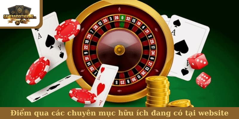 giới thiệu Điểm qua các chuyên mục hữu ích đang có tại website